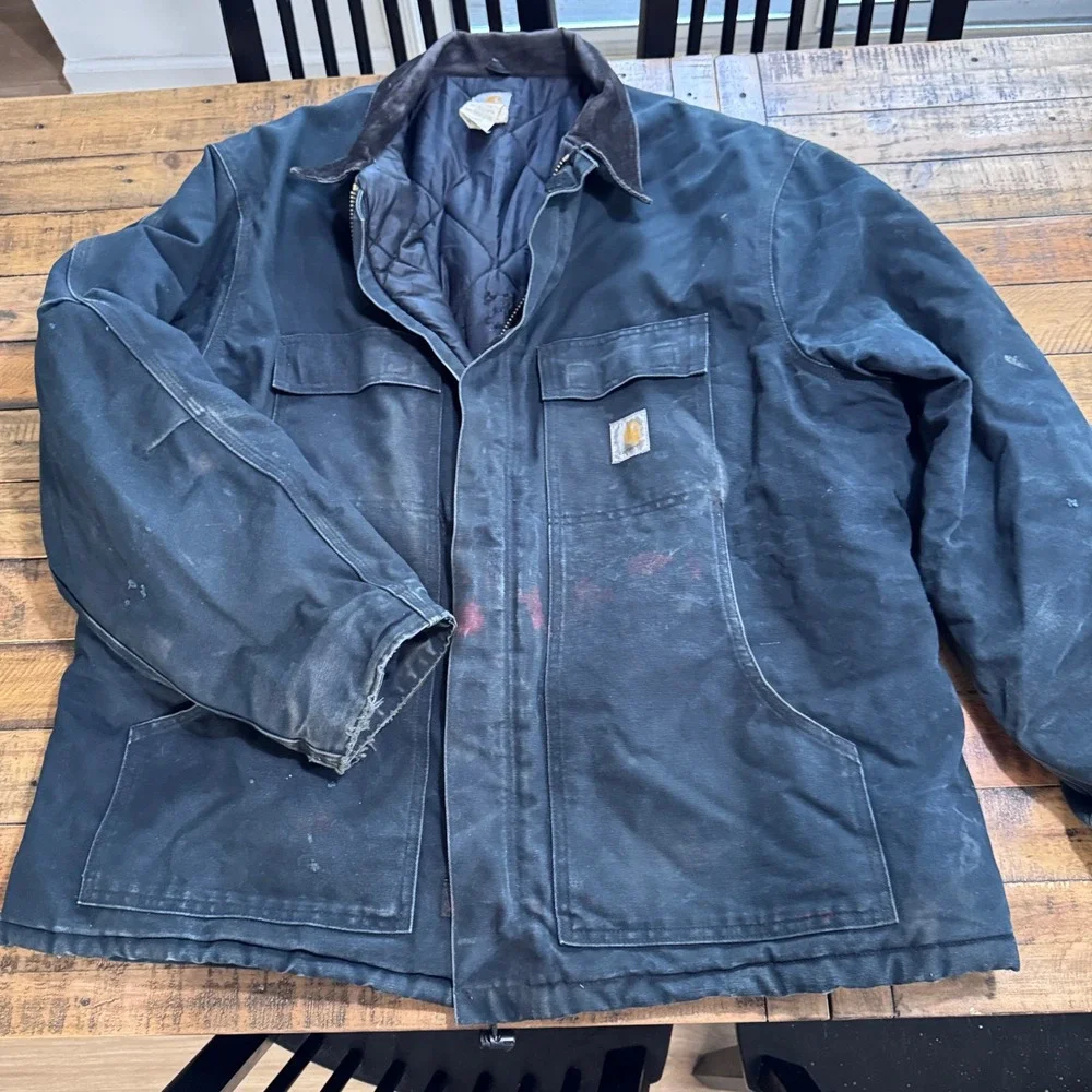 Carhartt Arctic Traditional Coat Mens 52 Regular Black Duck Canvas C03 BLK 3XL